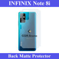 Infinix Note 8i Back Matte Protector Soft Skin Sheet Soft Film Protector For Infinix Note 8i. 