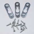 Stainless Steel Single Keyhole Picture Hanger with Screw Metal Keyhole Frame Hangers Keyhole Hanging Fasteners Brackets for Mirror Picture Frame Cabinet. 