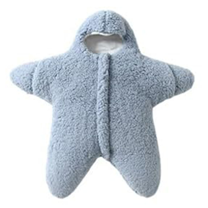 Starfish Baby Sleeping Bag Starfish Onesie Starfish Swaddle Sack for Newborn Infant Plush Swaddle Blanket Stroller,C