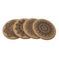 Beautifully crafted coasters Coasters set Vibrant colored coasters Eco-friendly wooden coasters Decorative drink coasters Nordic design coasters Creative design coasters  cork coasters Wooden mandala. 