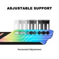 EZDIY-FAB Auto RGB Rainbow Only GPU Holder Colorful RGB Graphics Card GPU Support Video Card Holder Bracket, Video Card Sag Holder/Holster Bracket. 