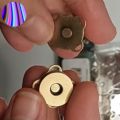 5 PCS SET, ACCESSORIES FOR CRAFTED BEADS BAGS, 2 PCS METAL D RING HEAVY DUTY + 45 INCH BAG STRAP AND 2 PCS/SET MAGNET BUTTON, ACCESSORIES FOR CRAFTED BEADS BAGS, PURCE, CLUTES ARTWORK, ART AND CRAFT AND SEWING CLUTES USE.. 