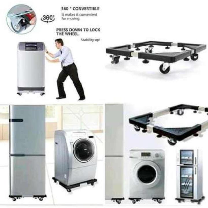 Multifunction Movable Washing Machine Base Fridge Stand Holder Refrigerator Trolley