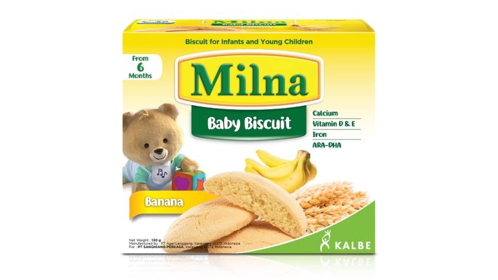 Milna Baby Rusk Banana Flavor For 6 Months Plus Baby - 130gm
