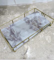 Makeup Organizer Bathroom Tray Lipstick Perfume Cosmetic Skin Care Product Storage Tray Finishing Table Tray. 