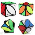 Qiyi Magic Square Maple Leaf Ivy Rubik's Cube Curved Inclined Shaped Clover Rubik's Cube Toy. 
