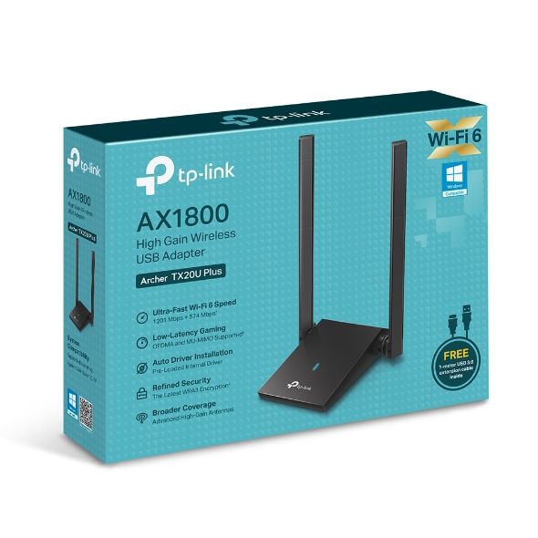 TP-Link%20Wi-Fi%206%20Adapter%20Archer%20TX20U%20Plus%20AX1800%20Dual%20Band%20High%20Gain%20Antennas%20Wireless%20USB%20Adapter%20-%2018%20Months%20Brand%20Warranty%20-%20Image%203