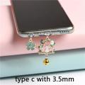 yaCharge Port Plug Cute Dust Plug Charm Cat 3.5mm Headphone Anti Dust Plug Kawaii Phone Earphone Jack Dust Cap Anime For iPhone. 