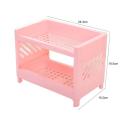 Double Layer Storage Rack Desk Organizer Shelf Desk Accessories Holder Office School Bedroom Bathroom Kitchen. 