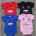 UNITED_MANCHESTER UNISEX BABY ROMPERS 100% COTTON WITH LOGO JTGZ. 