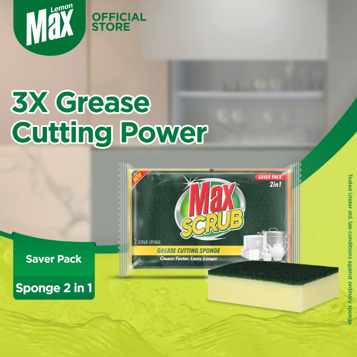 MaxScrub Sponge - 2 in 1 Saver Pack