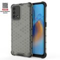 O-Lonnie for Oppo F19 | A95 Back Cover Honeycomb Transparent Back Anti fingerprint Phone Case. 
