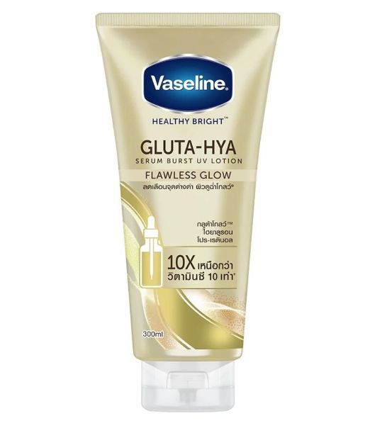 Vaseline Bright GLUTA HYA Serum Burst UV Lotion Flawless Glow 300ml