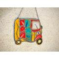 Wall Decor Chamak Patti Steel Work Truck Art Wall Hanging Rickshaw, Beautiful Home Decor Rickshaw Design Door Hanging, Wall Art for Home, Truck Art Decoration Piece Metal Wall Hanging Rickshaw - Royal Art. 