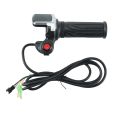 48V Electric Bicycle Scooter Speed Throttle Grip LCD Display with Switch EBike Twist Throttle Accelerator Handlebar Grip. 