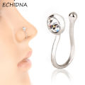 Fashion No-piercing Ear Lip Hoop Ring Women Chic Fake Nose Clip Jewelry. 