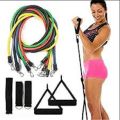 11Pcs Power Resistance Bands Yoga Pilates Crossfit Fitness Equipment Elastic Pull Rope Workout Latex Tube Set Exercise Band Body Fitness Band set Gym Yoga Fitness Elastic Training Bands Pilates Home Gym Tubes Door Hanger. 