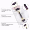 Natural Jade Roller Scraper Massager Amethyst Facial Crystal Massage Roller Gua Sha Face Jade Stone Skin Care Tools For Body. 