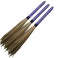 QA BROOM STICK PACK OF 3 JHAROO PHOOL JHARUU FEATHER DUSTER LONG LASTING. 