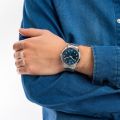 Original Casio -MTP-V005D-2B5UDF - Stainless Steel Wrist Watch for Men. 