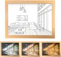 Painting Decoration Light, LED Glowing photo frame,Experience light and shadow The Art of Photo Frame,LED Light Painting Wall Art, LED Light Painting Wood Frames. 