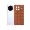 Tecno Spark 20 Pro Plus 4G Soft Silicone Puffer Back Cover (Brown) Protective Silicone  mobile  Covers, Soft Touch Silicone  for  Premium Silicone mobile Covers in Pakistan. 