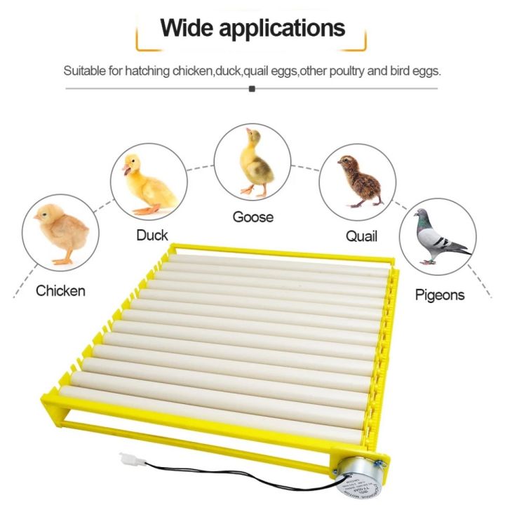 220v Automatic Multifunction Incubator Egg Tray Turning Hatcher Roller / Rolling for Chickens/Ducks/Birds/Poultry（13 Tubes）