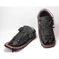 Handy Kraft Traditional Hand Made Marri Cut Balochi Chappal for Men – Genuine Leather - Handcrafted Quetta Chappal – Sandal for Men - Handmade Sandals – Branded Shoes for Men – Black Color. 