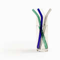 Reusable Glass Drinking Straws - Multi-colour. 