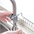 Sponge Holder for Kitchen Stainless Steel Faucet Rack Adjustable Sink Caddy Organizer Soap Drainer Bathroom Accessories. 