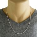 silver Thin Neck Chain for Men - Trendy Stylish Modern look. 