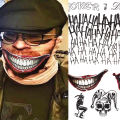 JM 1 Sheet Multi Halloween Batman Cosplay Squad The Joker Type Temporary Tattoo Stickers Body Art Set. 