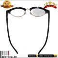 Optical Eye Sight Glasses -2.0 Eye Sight - Distance View Glasses - Oval Black Frame - With Case. 