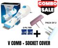 V Comb, Anti Lice Electric Comb, Head Lice Machine with 4 Filters, Lice Removal Machine, Anti Lice Machine with Steel Comb,  Lice Egg Removal Machine. 