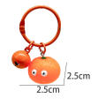 Small Size Carrot Keychain Decorative Cute PVC Gardener Keyring Shovel Keychain for Gardeners Key Decoration Promotional Item. 