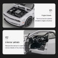 1:32 Scale Dodge Challenger Hellcat Die-Cast Metal Toy Car - Pull Back Model with Sound and Light.. 