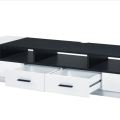 TV Stand For 60" TV Cabinet (Console)TV Stand with Media Compartments in Black and White Entertainment Center, Black & White Modern TV Cabinet - for Media Player, Game Console. Used For Multipurpose. 