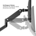 MXG BMA-12U Single Monitor Premium Aluminum Spring-Assisted With 3.0 USB Cable Monitor Arm Matte Black. 