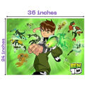 Ben 10 Banner - 36 Inch By 24 Inch - Birthday Banner - Ben 10 Themed Party - Green - Boys - Pack Of 1. 