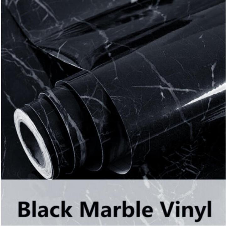 60x200cm Wall Paper Waterproof Heat Resistant Self Adhesive Anti Oil Kitchen Wallpaper Marble Sheet for Kitchen