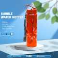 Red-Blue-Green Bubble Water Bottles Best Quality For School/Office 600ml -water bottle for girls - water bottle for boys - water bottle. 