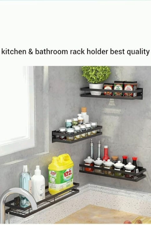 Premium%20Multi-Purpose%20single-Tier%20Wall-Mounted%20and%20Standing%20Spice%20Rack/Makeup%20Stand/Kitchen%20and%20Bathroom%20Organizer%20with%20Screws%20-%20Storage%20Hanging%20Shelf%20Stand,%20Shower%20Shampoo%20Holder,%20Bathroom%20Corner%20Shower%20Shelf%20Frame,%20Iron%20Shelf%20Stand%20-%20Black%20-%20Image%204