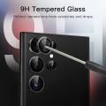 Samsung Galaxy S23 Ultra 5G Camera Lens Protecter Premium Tempered Glass Circle Film, Aluminum Alloy Full Fit Lens Ring Cover, (Anti-Scratch). 