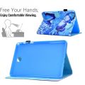 For Samsung Galaxy Tab A 8.0 T350 Sewing Pen Slot Leather Tablet Case. 