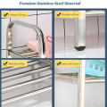 Stainless Steel Shoes Rack Shoe Organizer Storage Shelf 4, 5 and 6 Tiers / Layers, Shoes Rack for Bedroom Hallway Entryway, for Boots/High Heels/Slippers - HomeIN. 