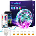 Imported Goohue RGBIC LED Rainbow Dream Colour Strip Light - (10m/32ft). 