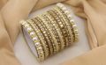 Jewellery for girls Stylish Pearl Kundan Bangle Set For Women and Girls. 