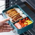 Lunch Box 3 Compartment With Utensils Eco-Friendly Leakproof Microwave Safe. 