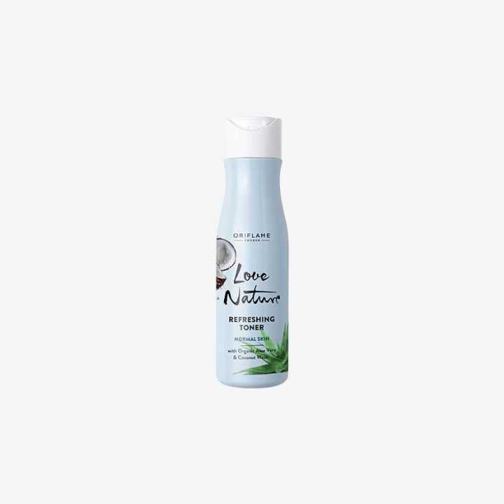 Love Nature Refreshing Toner with Organic Aloe Vera & Coconut Water for normal skin