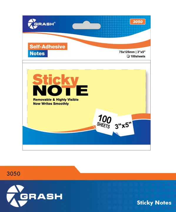 Grash Notes GRASH Sticky Notes 3050 | Daraz.pk